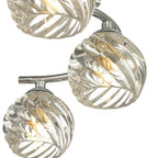 Nakita 6 Light Semi Flush Ceiling Light In Chrome With Twisted Open Glass NAK6450-05