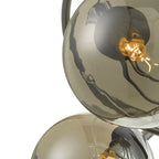 Onawa 5 Light Semi Flush Ceiling Light In Polished Chrome With Smoked Glass ONA5450-01