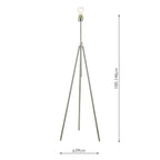 Skate Contemporary Tripod Floor Lamp Base Only In Polished Chrome Finish SKA4950