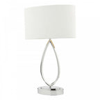 Wyatt Touch Table Lamp In Polished Chrome Finish With Linen Shade WYA4250