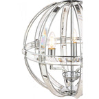Aidan 5 Light Ceiling Chandelier In Polished Chrome Finish And Glass Detail LA3732577-Q