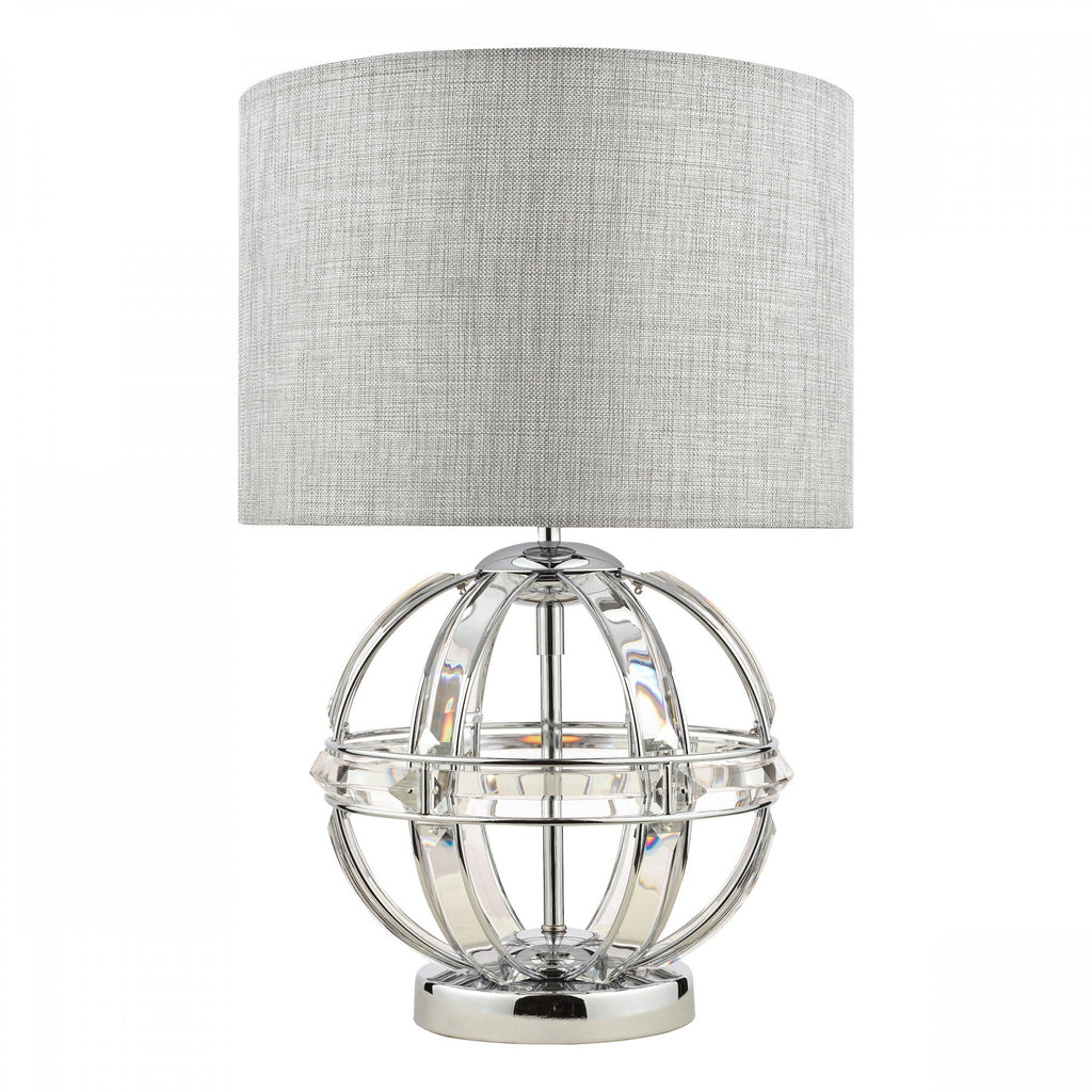 Aidan Table Lamp In Polished Chrome Finish And Glass Detail LA3742828-Q