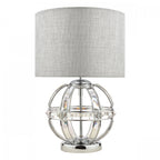 Aidan Table Lamp In Polished Chrome Finish And Glass Detail LA3742828-Q