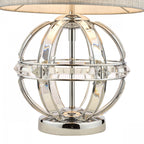 Aidan Table Lamp In Polished Chrome Finish And Glass Detail LA3742828-Q