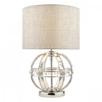 Aidan Table Lamp In Polished Chrome Finish And Glass Detail LA3742828-Q