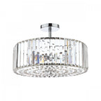 Fernhurst 4 Light Semi Flush Ceiling Light In Polished Chrome And Crystal Glass LA3649007-Q