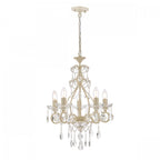 Shamley 5 Light Ceiling Chandelier in Matt White Finish LA3519754-Q