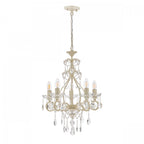 Shamley 5 Light Ceiling Chandelier in Matt White Finish LA3519754-Q