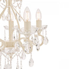 Shamley 5 Light Ceiling Chandelier in Matt White Finish LA3519754-Q