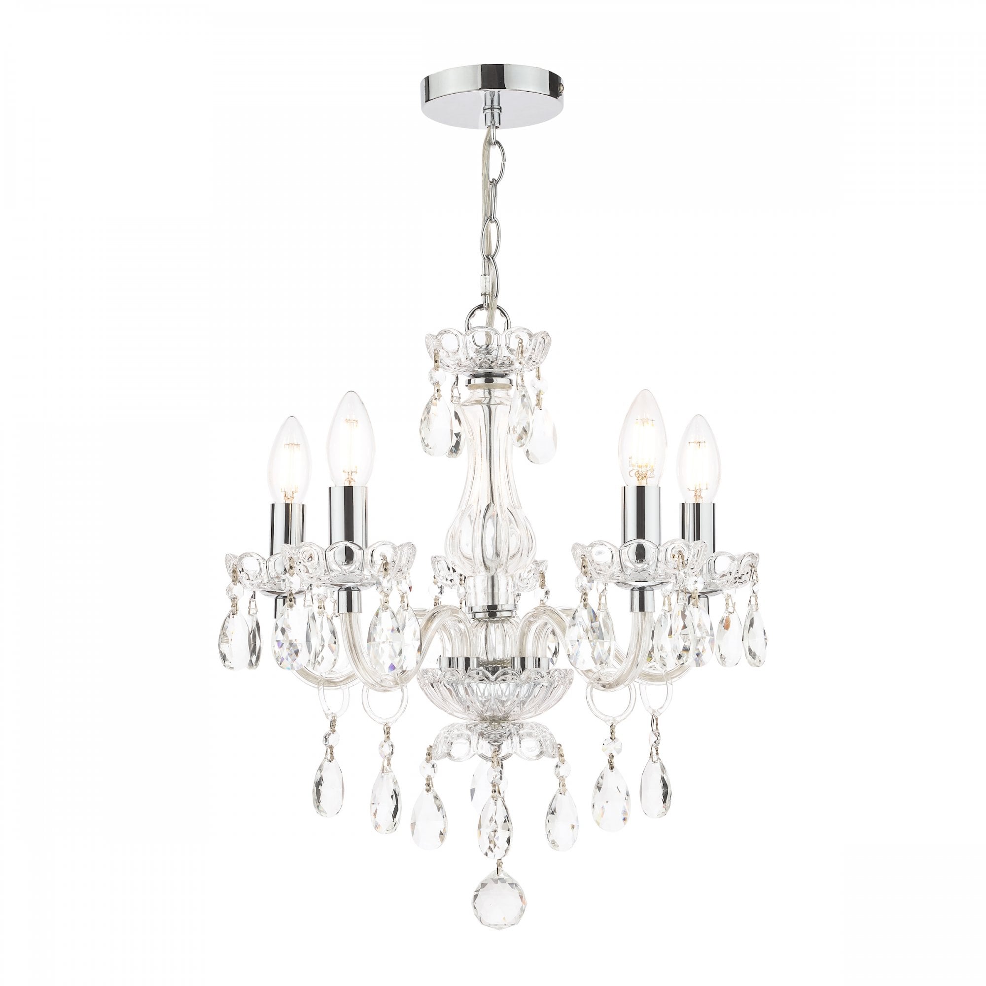 Harriet 5 Light Crystal Ceiling Chandelier LA3710919-Q