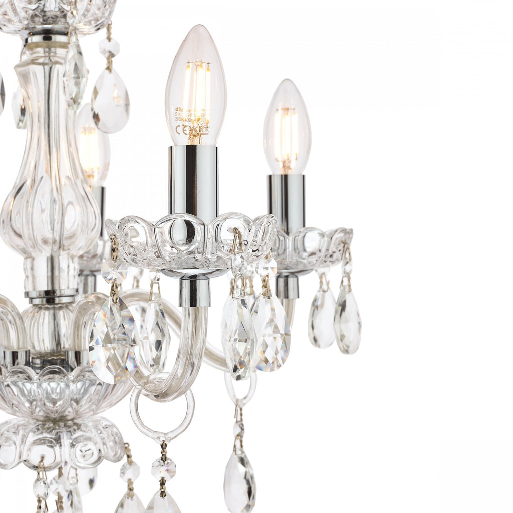 Harriet 5 Light Crystal Ceiling Chandelier LA3710919-Q