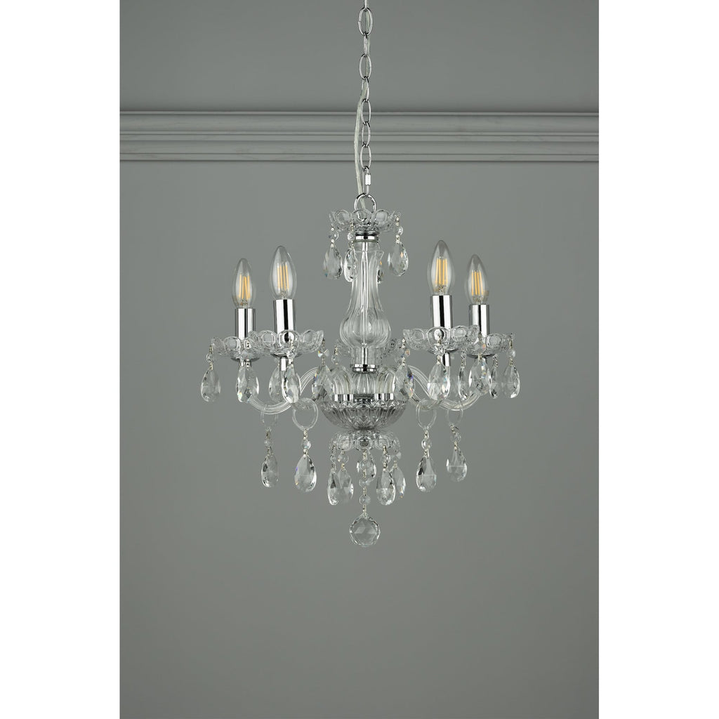 Harriet 5 Light Crystal Ceiling Chandelier LA3710919-Q