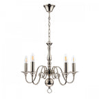 Winchester Statement 5 Light Chandelier In Polished Nickel LA3743657-Q