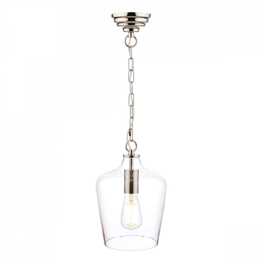 Ockley Clear Glass Ceiling Pendant Light In Polished Chrome LA3603219-Q