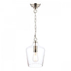 Ockley Clear Glass Ceiling Pendant Light In Polished Chrome LA3603219-Q