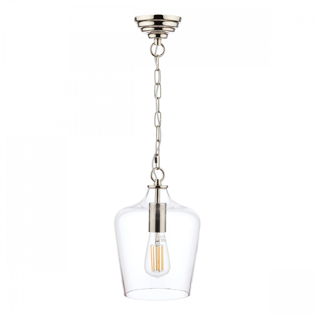 Ockley Clear Glass Ceiling Pendant Light In Polished Chrome LA3603219-Q