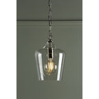 Ockley Clear Glass Ceiling Pendant Light In Polished Chrome LA3603219-Q