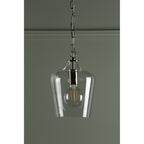 Ockley Clear Glass Ceiling Pendant Light In Polished Chrome LA3603219-Q