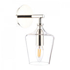 Ockley Stylish Wall Light In Polished Chrome With Bottle Glass Shade LA3727863-Q