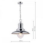 Corbridge Fisherman Ceiling Light In Polished Chrome LA3727704-Q