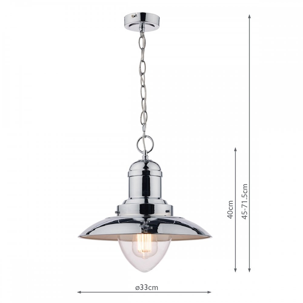 Corbridge Fisherman Ceiling Light In Polished Chrome LA3727704-Q