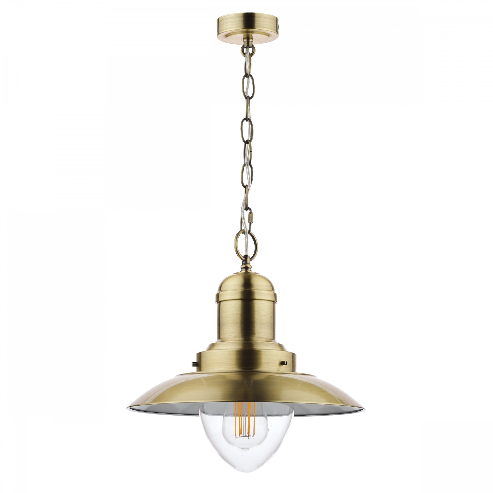 Corbridge Fisherman Ceiling Light In Antique Brass LA3727705-Q