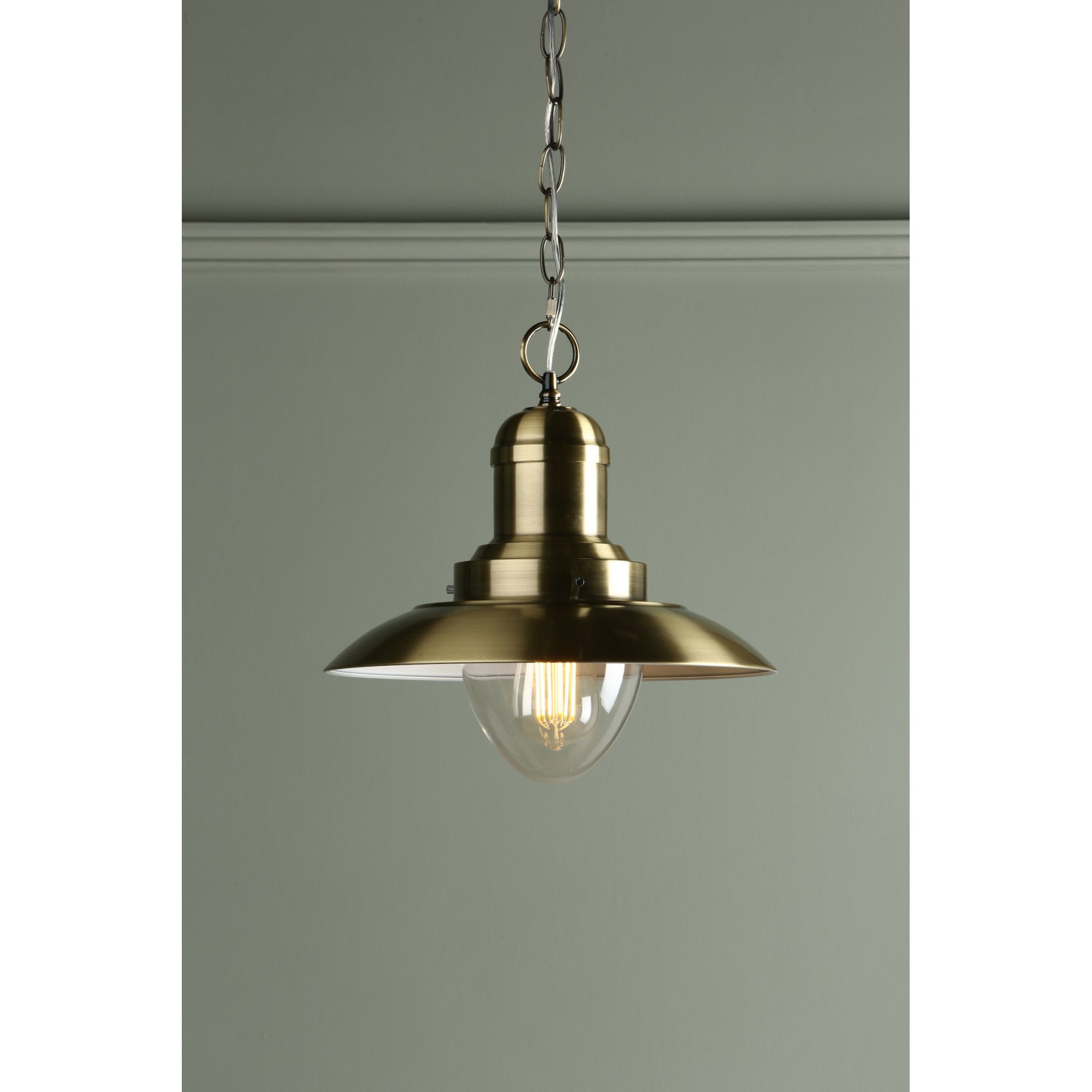 Corbridge Fisherman Ceiling Light In Antique Brass LA3727705-Q
