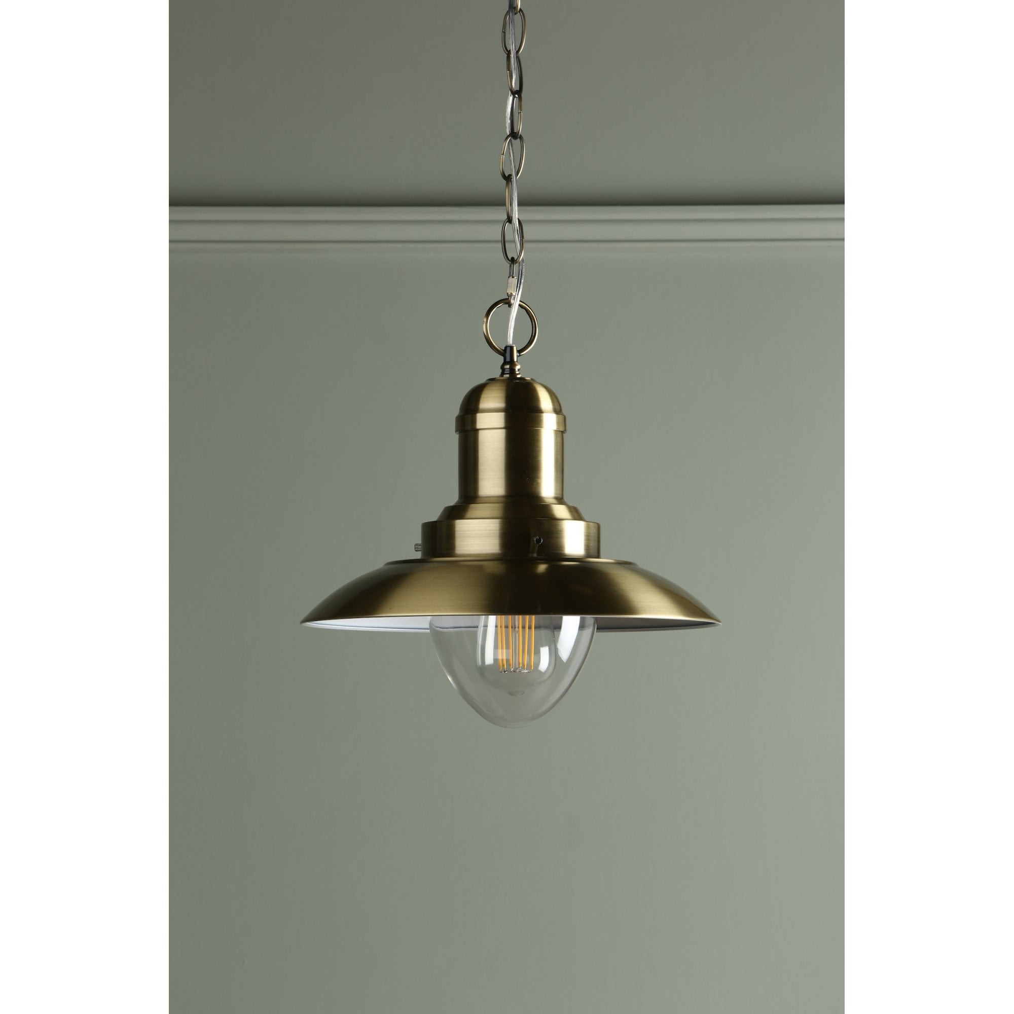 Corbridge Fisherman Ceiling Light In Antique Brass LA3727705-Q