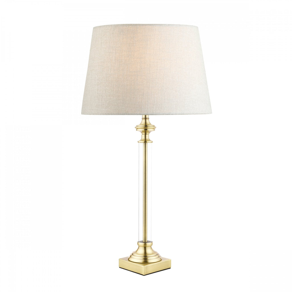 Winston Glass Candlestick Table Lamp Base In Antique Brass LA3495491-Q