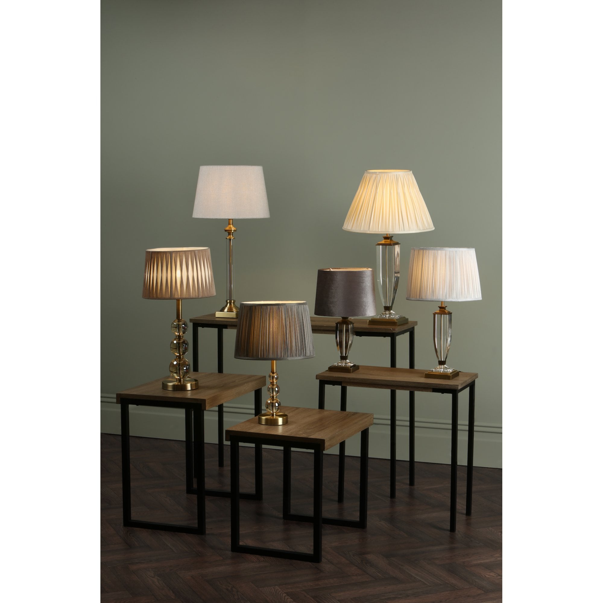Winston Glass Candlestick Table Lamp Base In Antique Brass LA3495491-Q