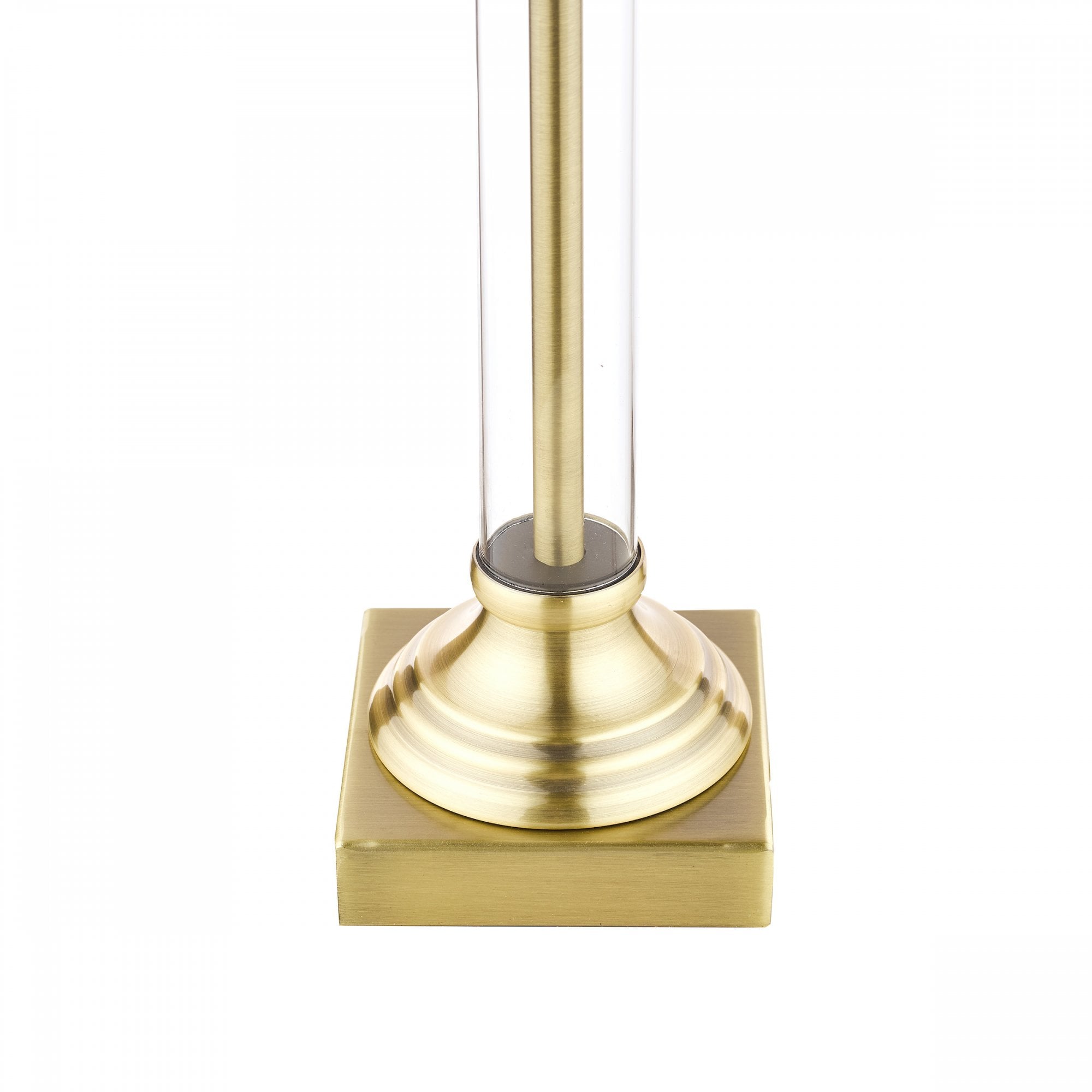 Winston Glass Candlestick Table Lamp Base In Antique Brass LA3495491-Q