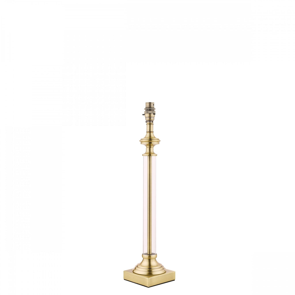 Winston Glass Candlestick Table Lamp Base In Antique Brass LA3495491-Q