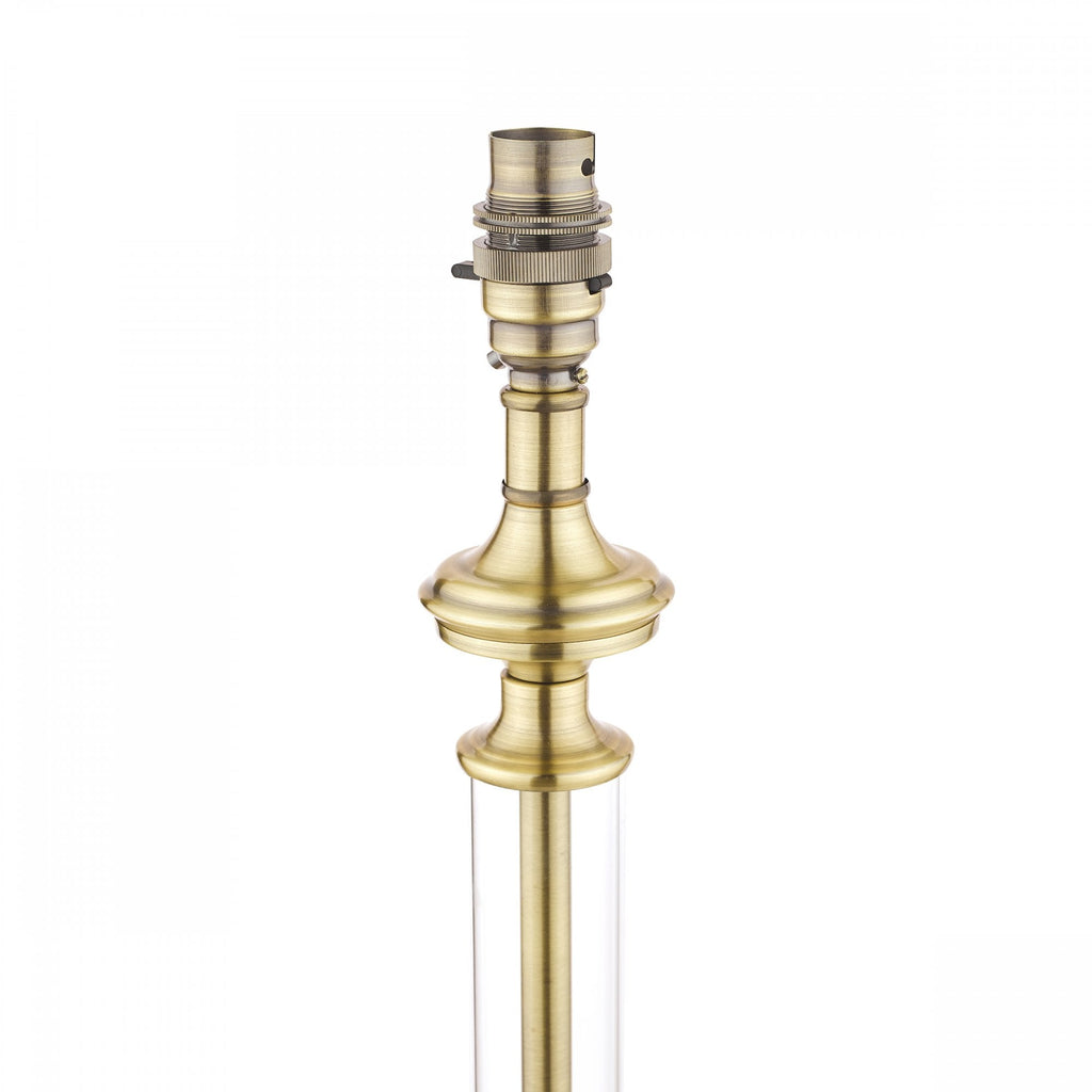 Winston Glass Candlestick Table Lamp Base In Antique Brass LA3495491-Q