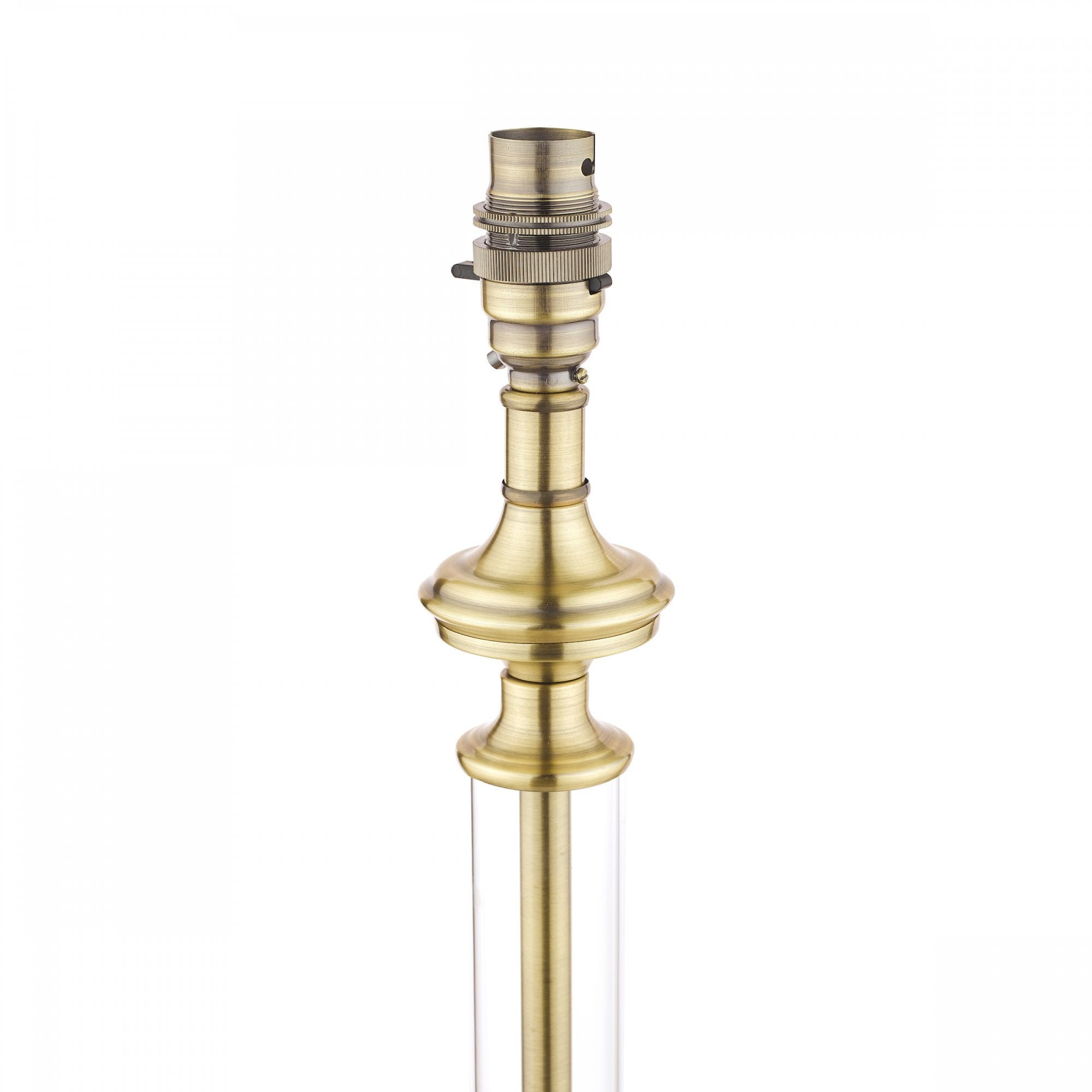 Winston Glass Candlestick Table Lamp Base In Antique Brass LA3495491-Q
