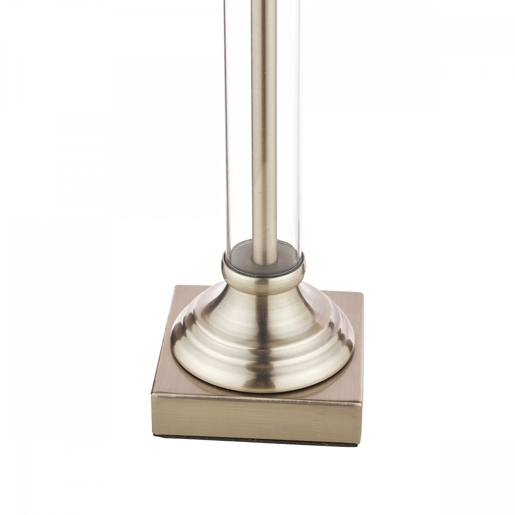 Winston Antique Chrome & Glass Candlestick Table Lamp Base LA3552771-Q