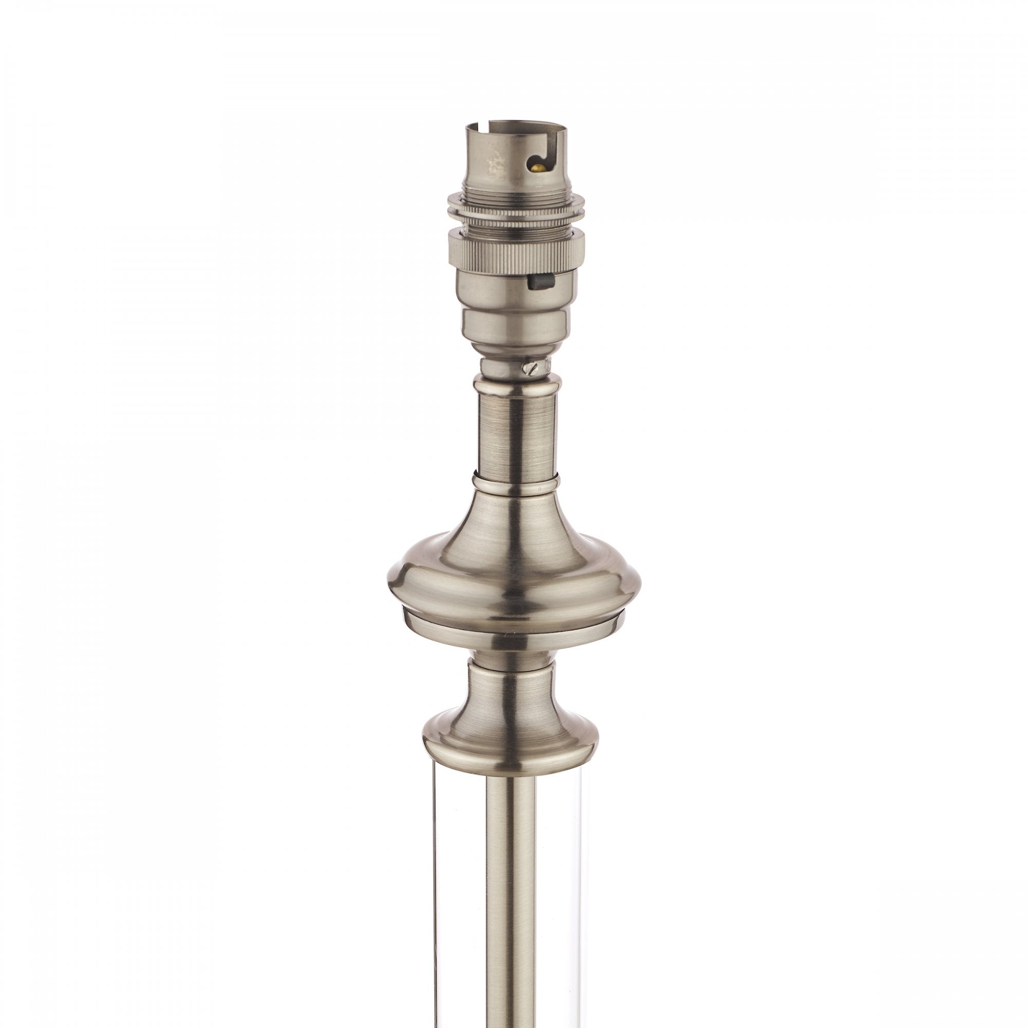 Winston Antique Chrome & Glass Candlestick Table Lamp Base LA3552771-Q