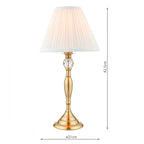 Ellis Spindle Table Lamp In Antique Brass With Shade LA3742284-Q