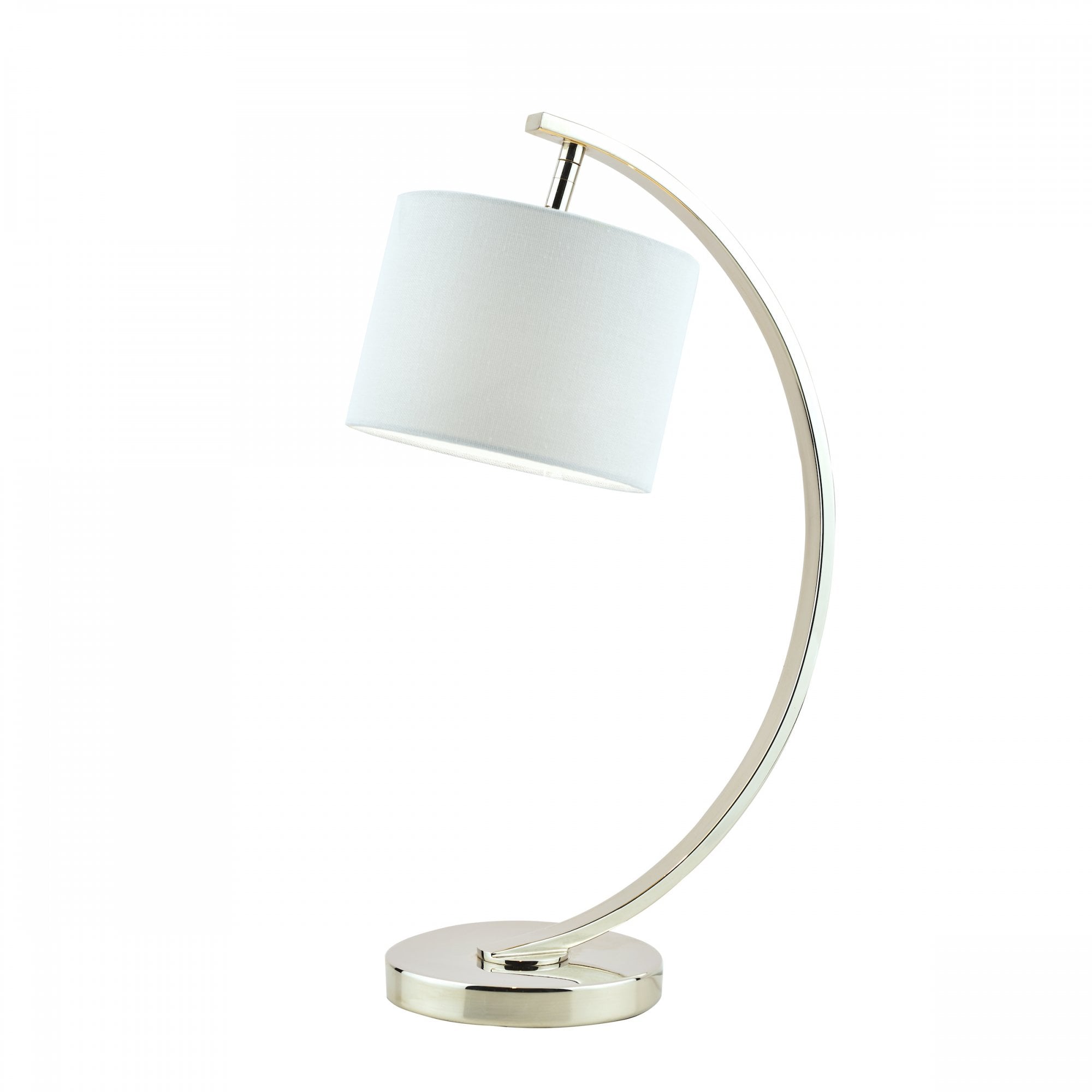 Noah Table Lamp In Brushed Chrome With White Shade LA3518816-Q