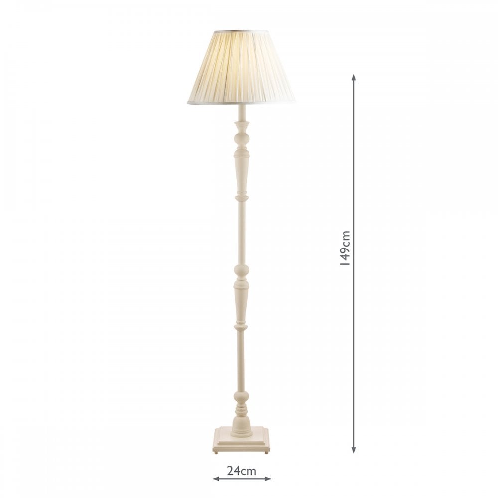 Tate Wooden Candlestick Floor Lamp Base LA3552739-Q