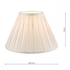 Fenn 16" White Silk Empire Shade LA3677465-Q