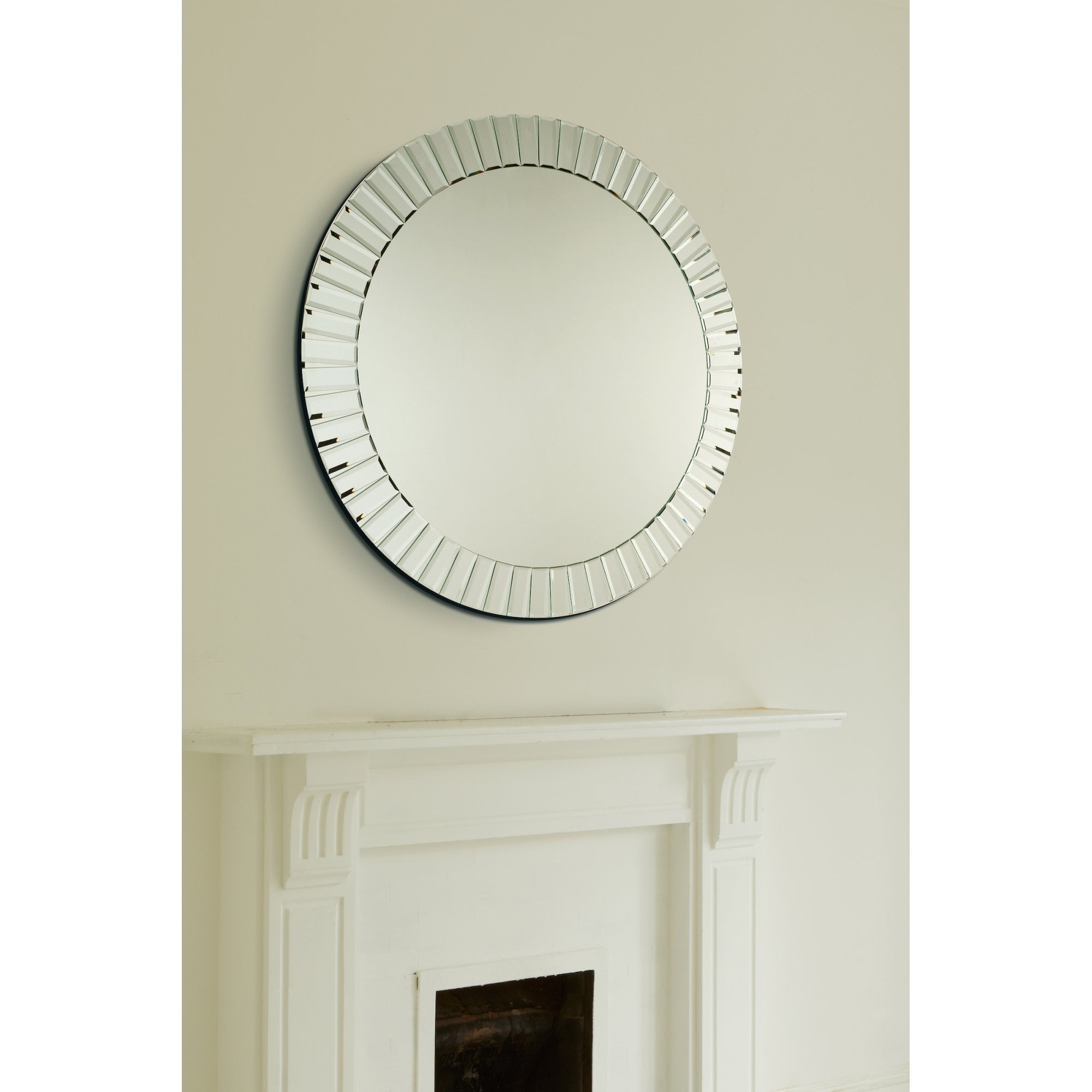 Capri Large Contemporary Round Mirror LA3488381-Q