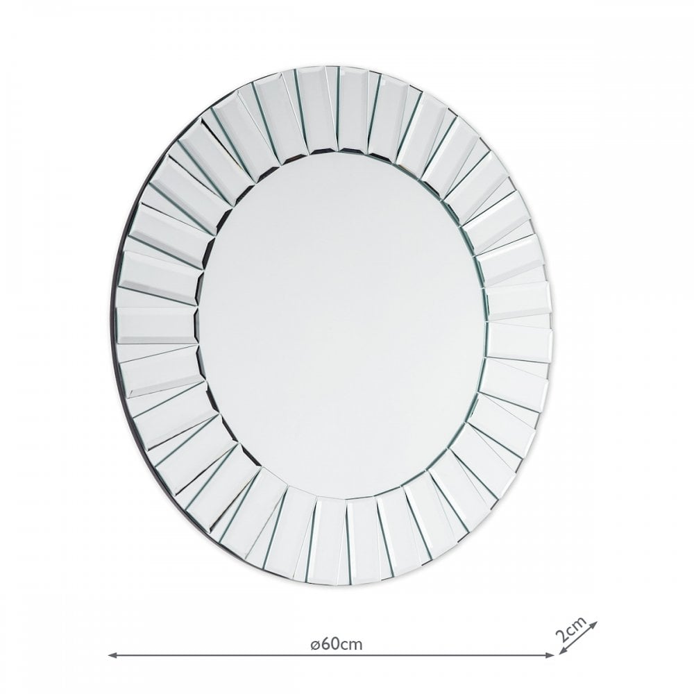 Capri Small Contemporary Round Mirror LA3503868-Q