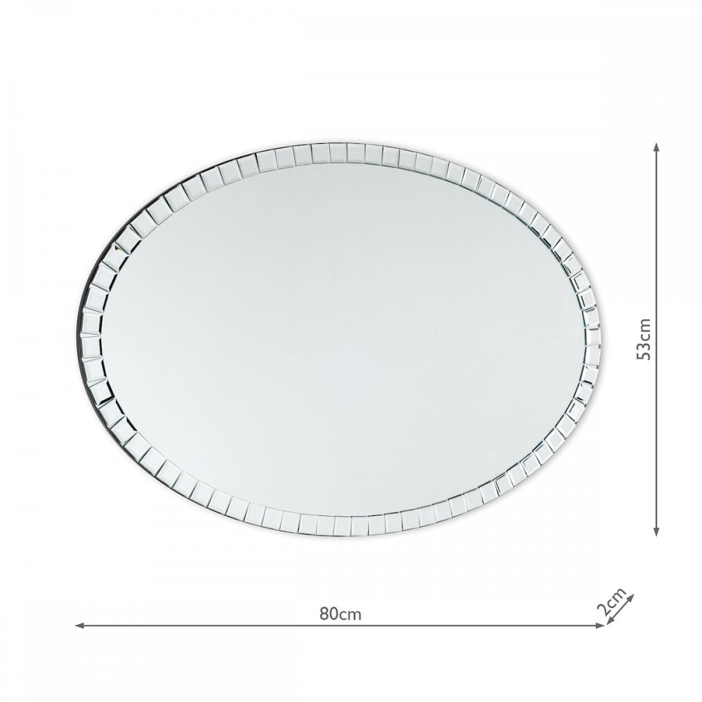 Marcella Large Contemporary Oval Mirror LA3520585-Q