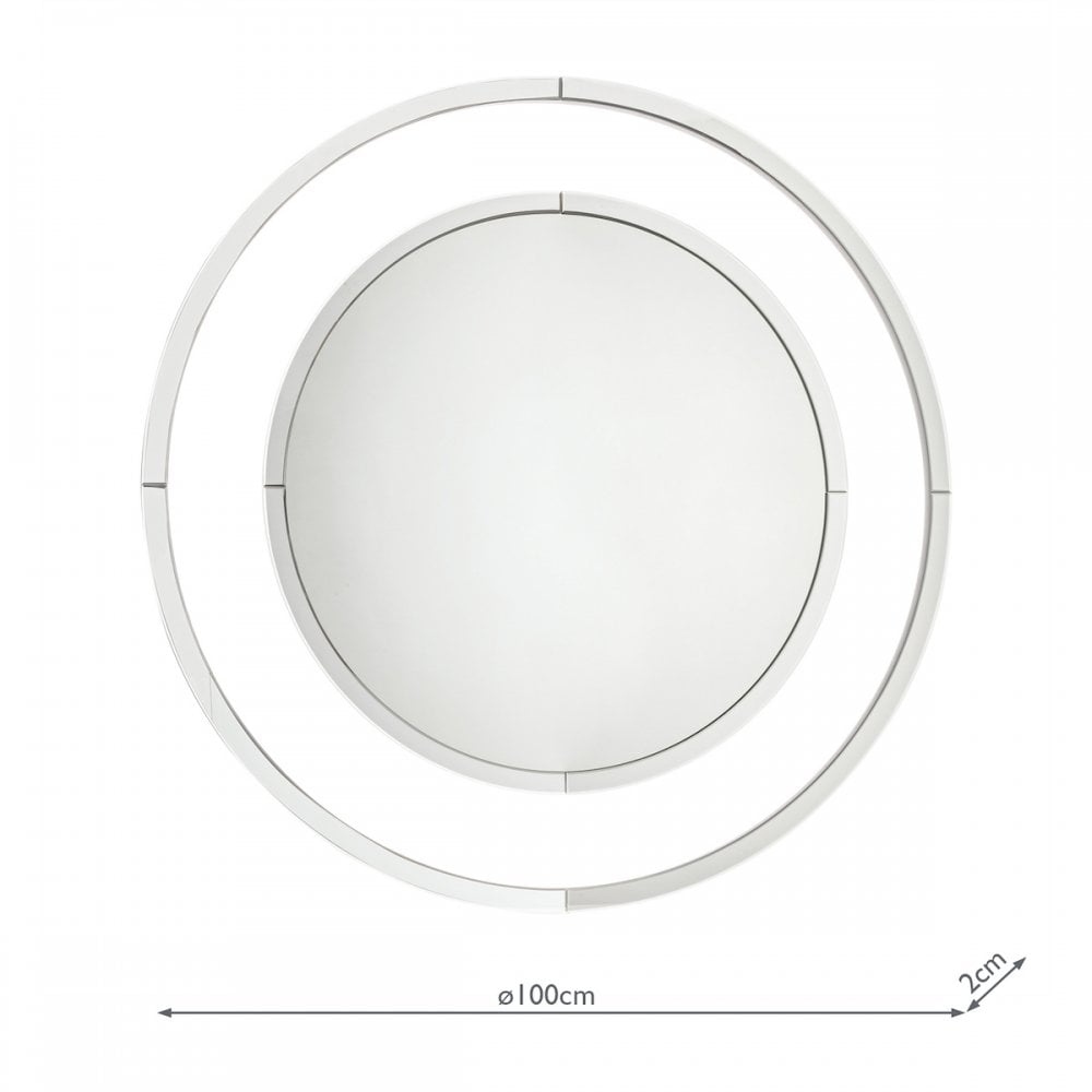 Evie Stylish Large Round Mirror LA3664580-Q