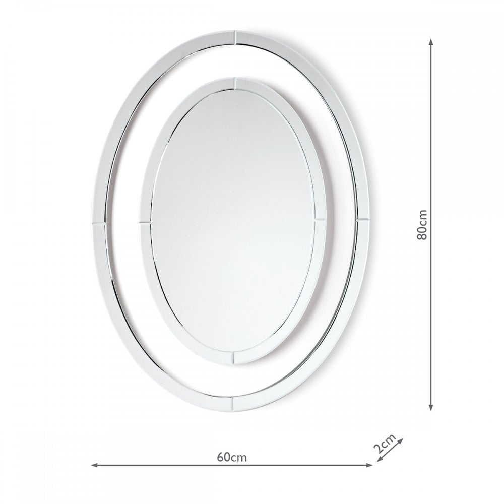 Evie Stylish Large Oval Mirror LA3715727-Q