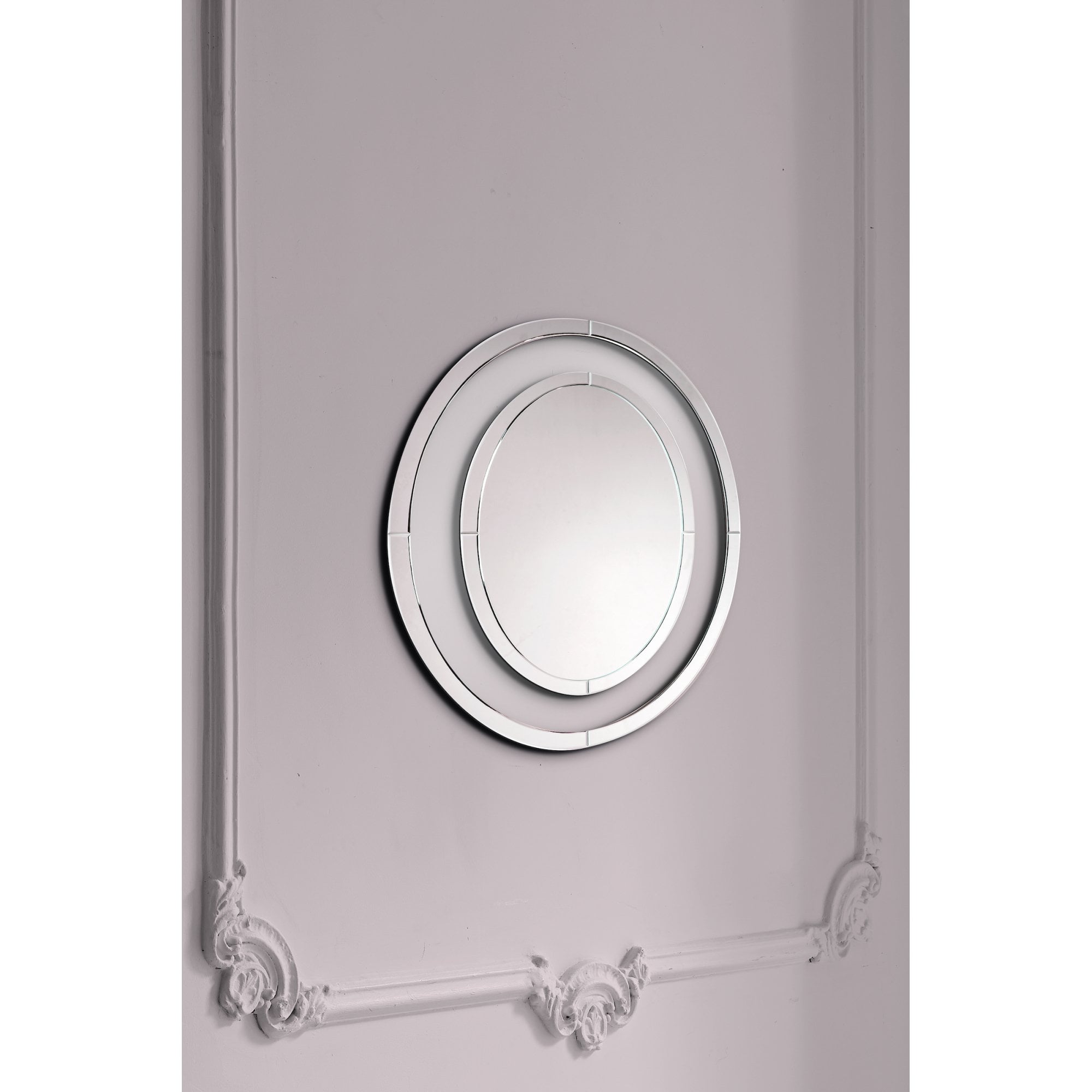 Evie Stylish Small Round Mirror LA3691921-Q