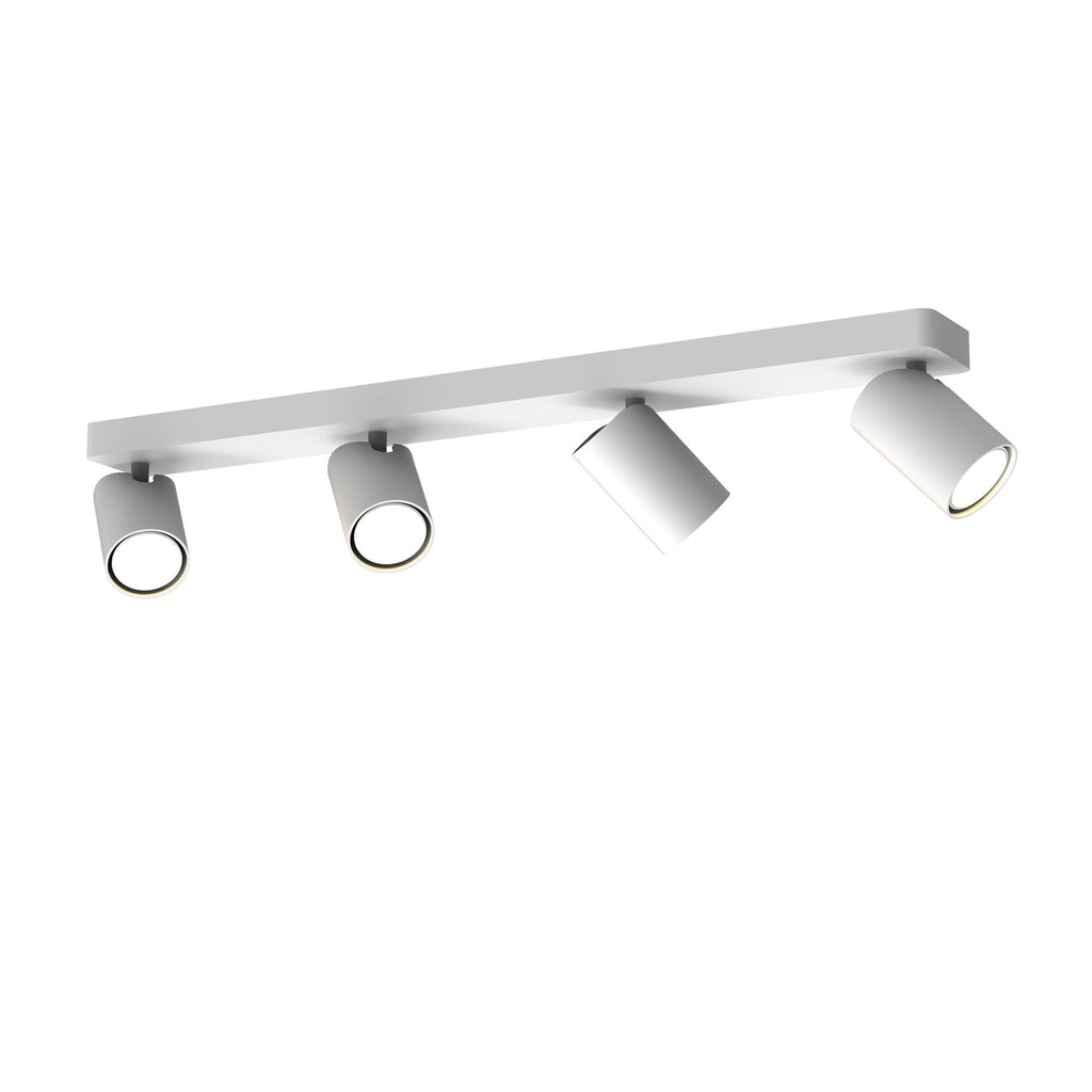SAL 4 light ceiling spotlight bar in white finish