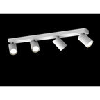 SAL 4 light ceiling spotlight bar in white finish