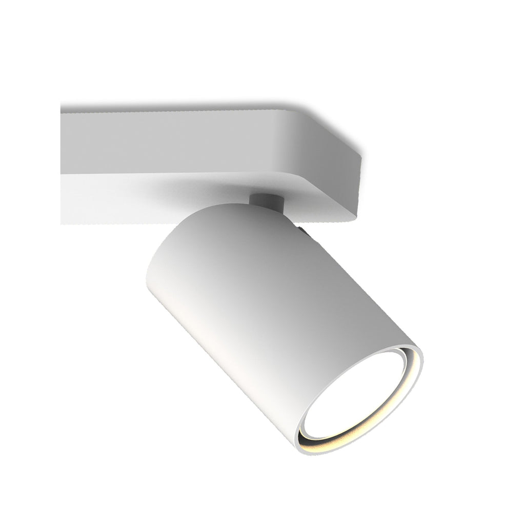 SAL 4 light ceiling spotlight bar in white finish
