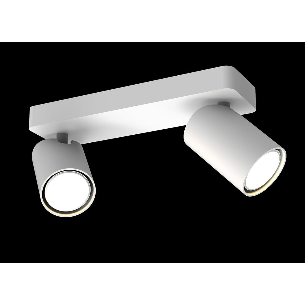 SAL 2 light spotlight bar in white finish